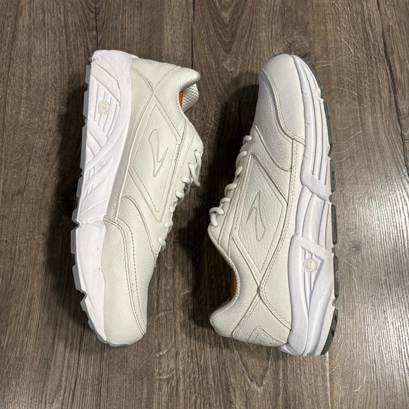 Brooks Men's Addiction Walker Lace-Up Shoes White Leather size 11.5 Dad Shoes - Picture 7 of 15